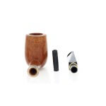 Brebbia Millennium Billardpfeife, reine Bruyère-Form Brebbia Pipe Brebbia