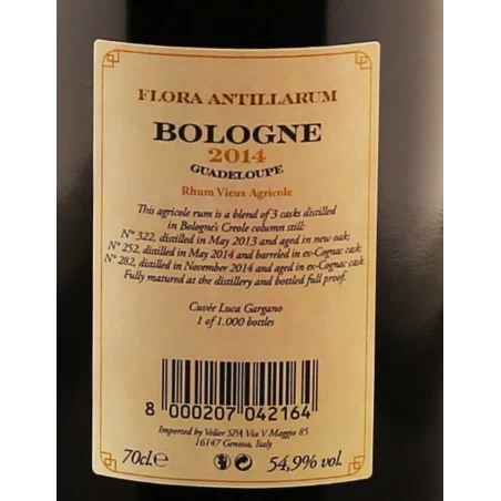 Rhum bologne rhum guadaloupe cask matured 