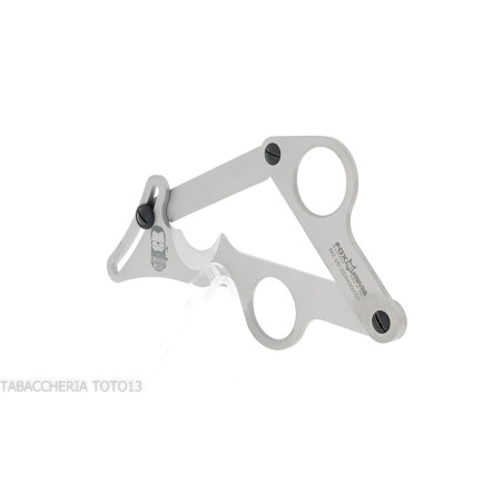 Fox Cigar Club Knives satin stainless steel double blade cigar scissor - Accessories Cigar - Metal