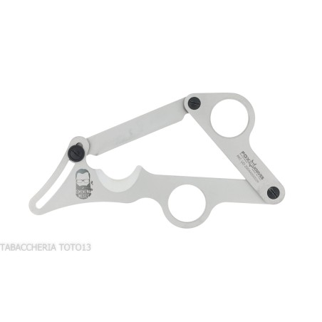 Fox Cigar Club Knives satin stainless steel double blade cigar scissor - Accessories Cigar - Metal