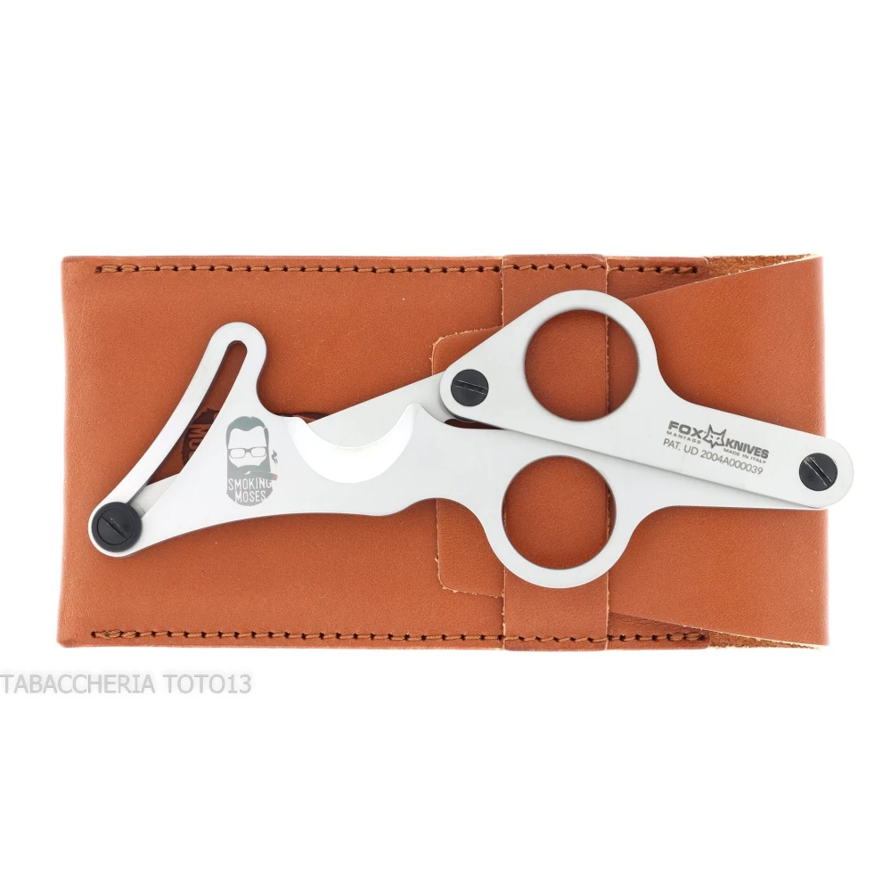 CLOSEOUT! Made In Japan Gold cigar Cutters Scissors w Leathery Case NEW