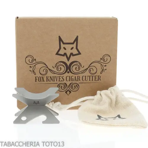 Poggiasigari da tasca in metallo satinato Senta by Fox Knives - Accessori Per Sigari
