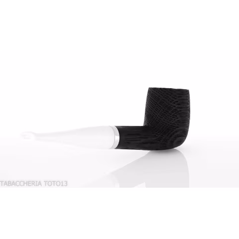 Pipe série Chêne forme Billard droite en mortier de bois - Pipe Pour le Tabac - Bois fossile