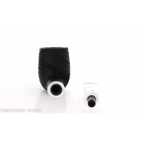 Pipe série Chêne forme Billard droite en mortier de bois - Pipe Pour le Tabac - Bois fossile