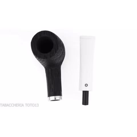 Pipe série Chêne forme Billard droite en mortier de bois - Pipe Pour le Tabac - Bois fossile