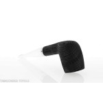 Pipe série Chêne forme Billard droite en mortier de bois - Pipe Pour le Tabac - Bois fossile