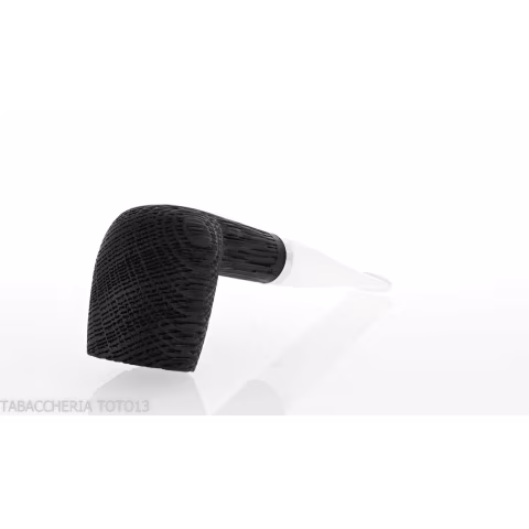 Pipe série Chêne forme Billard droite en mortier de bois - Pipe Pour le Tabac - Bois fossile