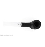 Pipe série Chêne forme Billard droite en mortier de bois - Pipe Pour le Tabac - Bois fossile