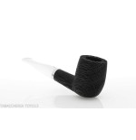 Pipe série Chêne forme Billard droite en mortier de bois - Pipe Pour le Tabac - Bois fossile