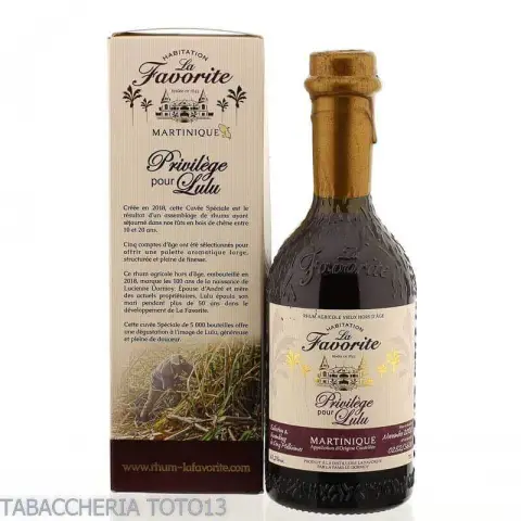 La Favorite Cuveè speciale privilege pour Lulu Vol.41,3% Cl.70 - Spiritueux - Jus de canne à sucre