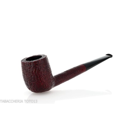 Pebble Grain pipe Forma de billar arenado oscuro-Ashton