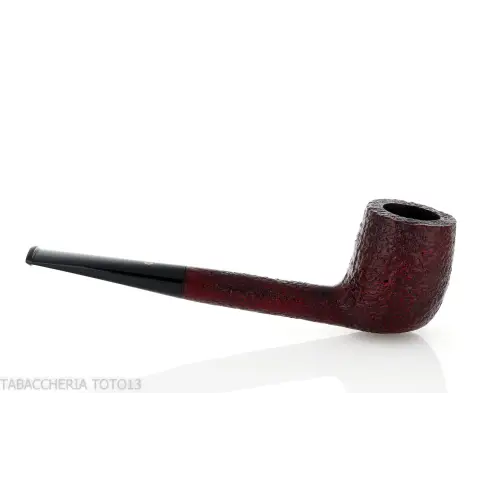 Pipa Pebble Grain forma Billiard sabbiata scura - Pipe