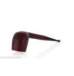 Pebble Grain pipe Billiard shape dark sandblasted - Tobacco Pipes - Natural root
