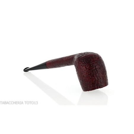 Pebble Grain pipe Billiard shape dark sandblasted - Tobacco Pipes - Natural root
