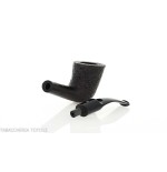 Pipe à tabac Pebble Grain coudée dublin sablé foncé - Pipe Pour le Tabac - Racine naturelle