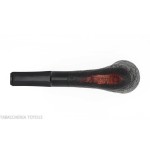 Pebble Grain tobacco pipe form bent dublin dark sandblasted-Ashton