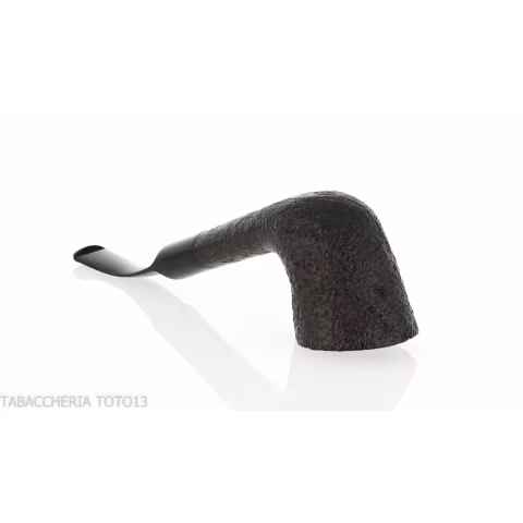 Pebble Grain tobacco pipe form bent dublin dark sandblasted-Ashton