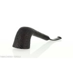 Pebble Grain tobacco pipe form bent dublin dark sandblasted-Ashton