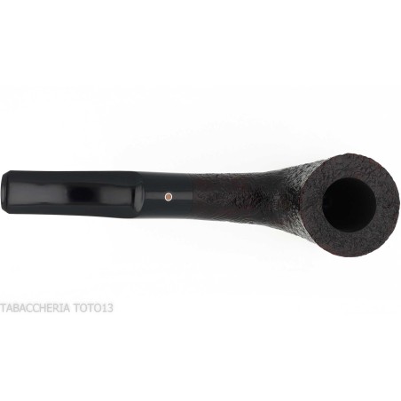 Pebble Grain pipa de tabaco forma doblada Dublín oscuro arenado - Pipas de Tabaco