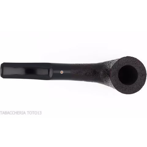 Pebble Grain tobacco pipe form bent dublin dark sandblasted-Ashton