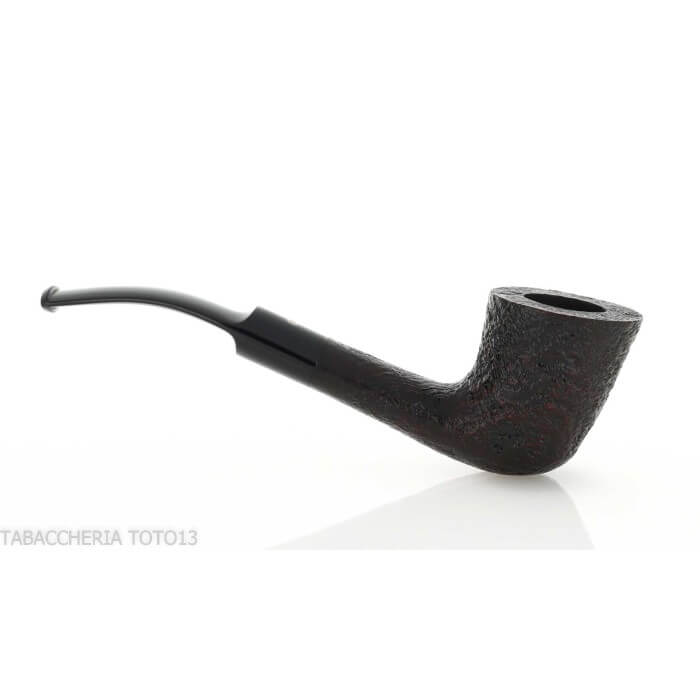 Pebble Grain tobacco pipe form bent dublin dark sandblasted William “Ashton” Taylor Ashton