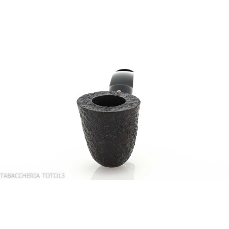 Pebble Grain tobacco pipe form bent dublin dark sandblasted-Ashton