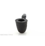 Pebble Grain pipa de tabaco forma doblada Dublín oscuro arenado - Pipas de Tabaco