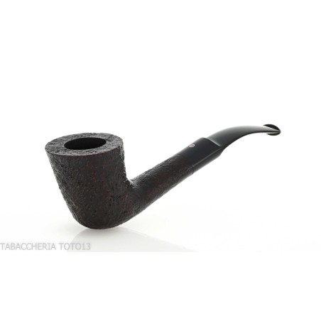 Pebble Grain pipa de tabaco forma doblada Dublín oscuro arenado - Pipas de Tabaco