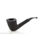 Pebble Grain pipa de tabaco forma doblada Dublín oscuro arenado - Pipas de Tabaco