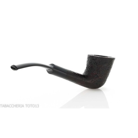 Pipe à tabac Pebble Grain coudée dublin sablé foncé - Pipe Pour le Tabac - Racine naturelle