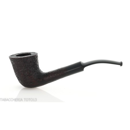 Pebble Grain pipa de tabaco forma doblada Dublín oscuro arenado - Pipas de Tabaco