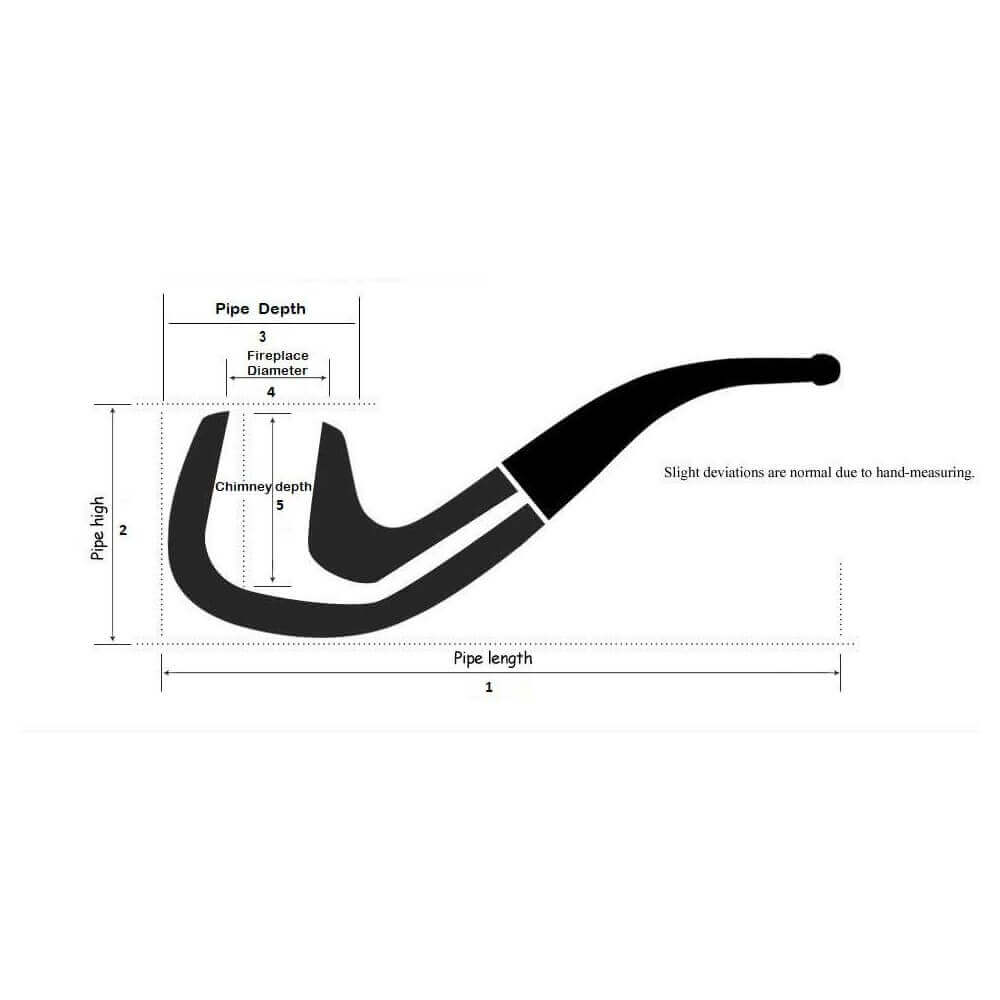 Ashton Brindle pipe shape Belge dark sandblasted - William “Ashton” Taylor