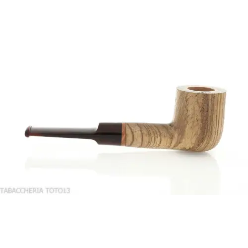 Pipe série New Look Strips, finition zebrano, forme billard, embout selle - Pipe Pour le Tabac - Bois