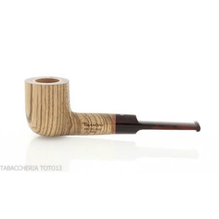 Pipa serie new look strips finitura zebrano forma billiard bocchino a sella - Talamona pipe