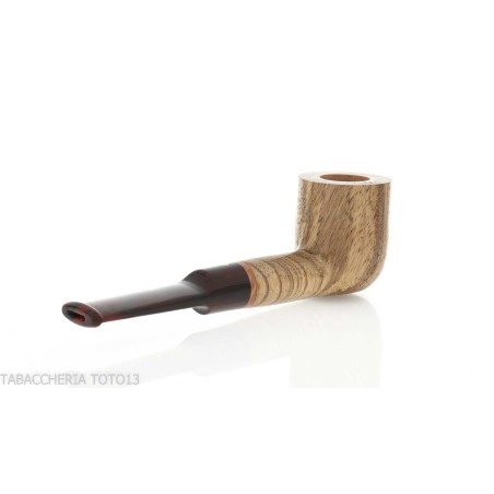 Pipe série New Look Strips, finition zebrano, forme billard, embout selle - Pipe Pour le Tabac - Bois