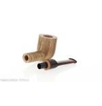 Pipa New Look serie Strips, acabado cebrano, forma de billar, boquilla tipo sillín. - Pipas de Tabaco