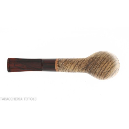 Pipe série New Look Strips, finition zebrano, forme billard, embout selle - Pipe Pour le Tabac - Bois