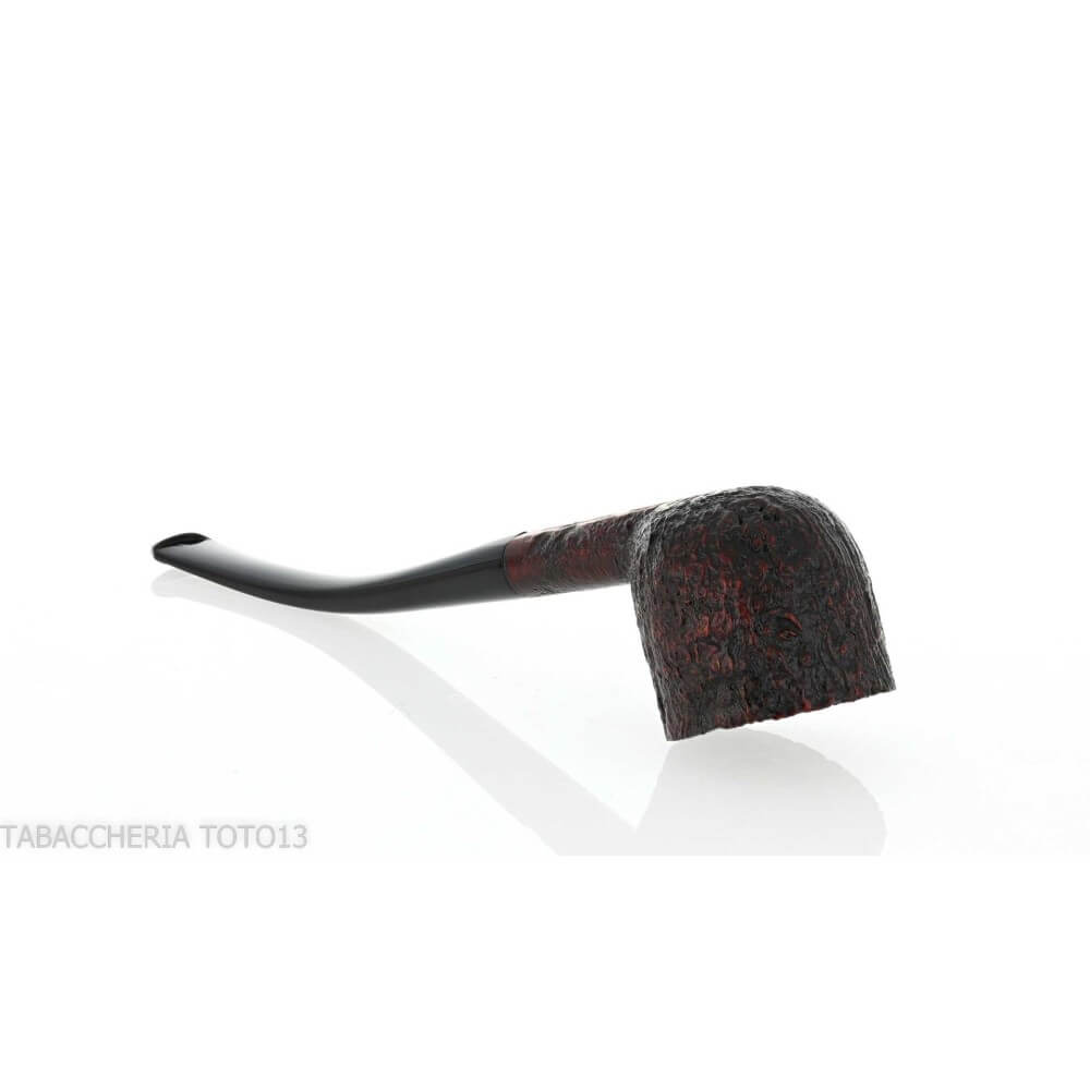 Pipa con forma de Pot curvada y arenado oscuro Pebble Grain - William “Ashton” Taylor