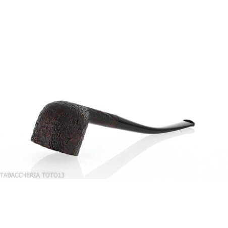 Pipe courbé en forme de pot sablé foncé Pebble Grain - William “Ashton” Taylor