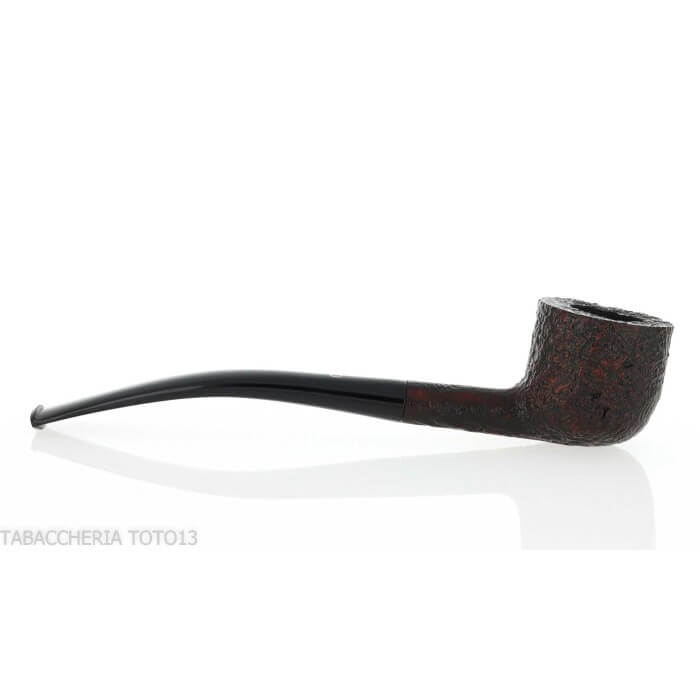 Pipe courbé en forme de pot sablé foncé Pebble Grain William “Ashton” Taylor Ashton