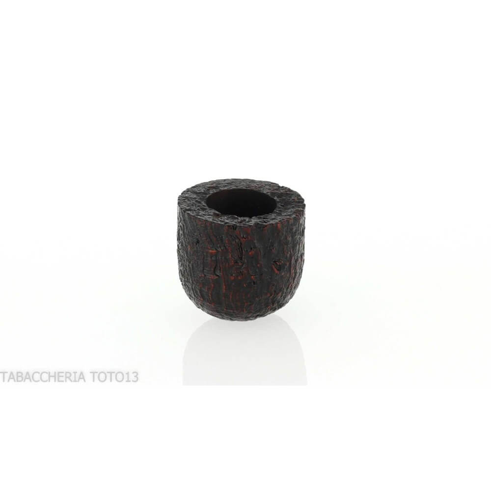 Pipa con forma de Pot curvada y arenado oscuro Pebble Grain - William “Ashton” Taylor