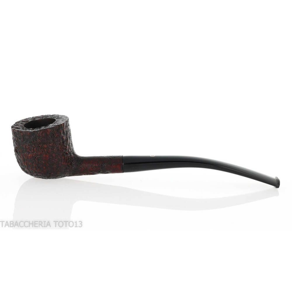 Pipa con forma de Pot curvada y arenado oscuro Pebble Grain - William “Ashton” Taylor