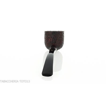 Pebble Grain dark sandblasted bent pot shape pipe - William “Ashton” Taylor