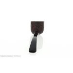 Pebble Grain dark sandblasted bent pot shape pipe - William “Ashton” Taylor