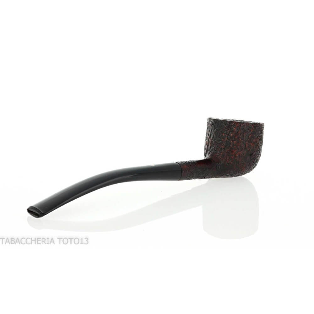 Pipa con forma de Pot curvada y arenado oscuro Pebble Grain - William “Ashton” Taylor