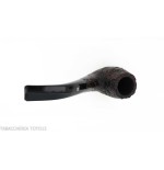 Pebble Grain pipa de billar doblado con chorro de arena oscuro-Ashton
