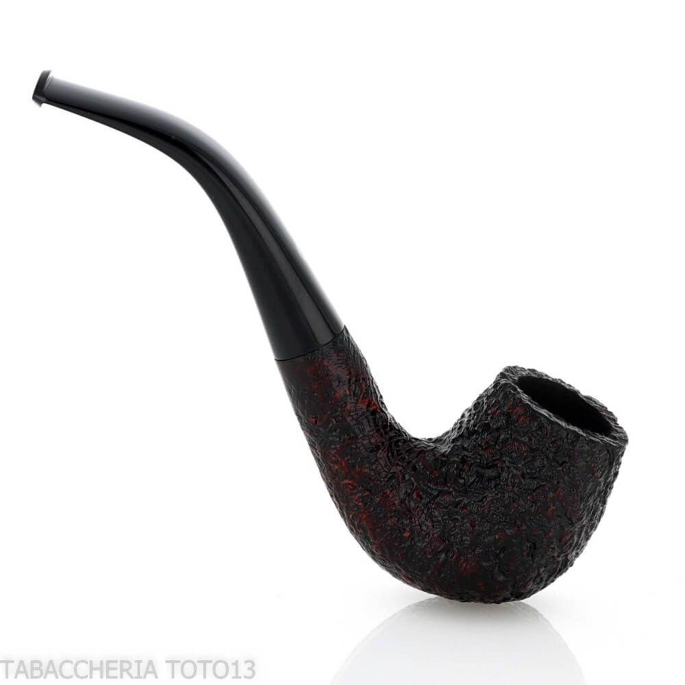 Pebble Grain pipe Bent Billiard shape dark sandblasted William “Ashton” Taylor Ashton