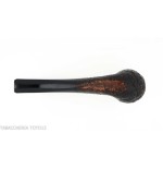 Pebble Grain pipa de billar doblado con chorro de arena oscuro-Ashton