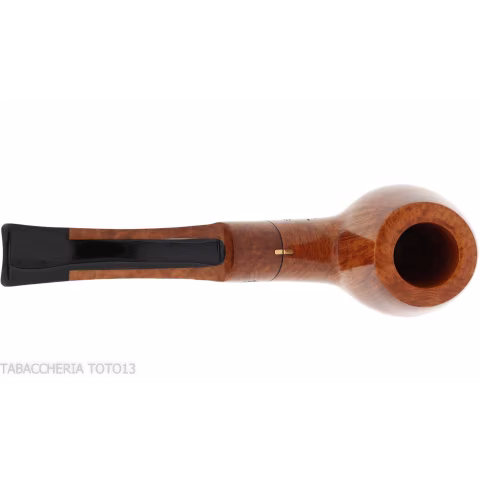 Amorelli pipe Busby series curved Apple shape in smooth natural briar - Tobacco Pipes - Natural root