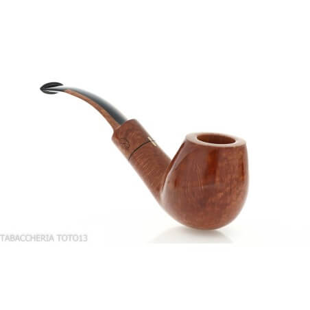 Pipa Amorelli serie Busby curvada forma de manzana en brezo natural liso Amorelli Pipe Amorelli